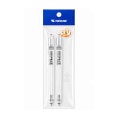 Bút gel Thiên Long Gel.071.Plus mực đen túi 2 cây chính hãng