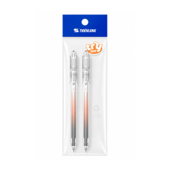 Bút gel Thiên Long Gel.072.Plus mực đen túi 2 cây chính hãng