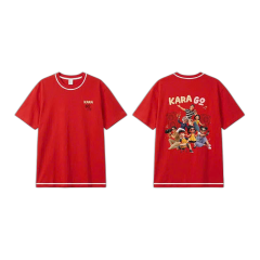 Áo thun Unisex in Kara Go size XL màu đỏ chính hãng
