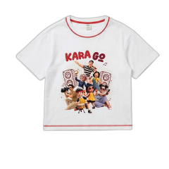 Áo thun trẻ em Unisex Kara Go size 6 màu trắng chính hãng