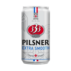Bia 333 Pilsner Extra Smooth lon 250ml chính hãng