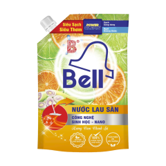 Nước lau sàn Bell hương cam chanh sả túi 3.2 lít chính hãng
