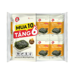 Lô 10 + 6 rong biển OFood vị phô mai gói 5g chính hãng