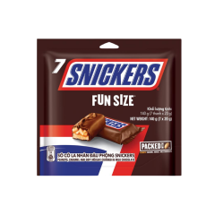 Socola Snickers Fun Size nhân đậu phộng 140g chính hãng