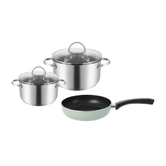 Bộ nồi inox kèm chảo chống dính SmartCook Core 16-20cm chính hãng