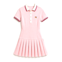 Đầm thun nữ Việt Ý in hội họa màu hồng size M chính hãng
