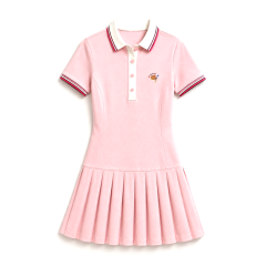 Đầm thun nữ Việt Ý in hội họa màu hồng size XL chính hãng