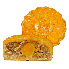 Bánh trung thu Bibica trà đào năng giòn 2 trứng 210g chính hãng