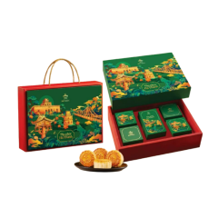 Hộp 4 bánh trung thu Bảo Ngọc Thu Phúc Hà Thành 320g chính hãng